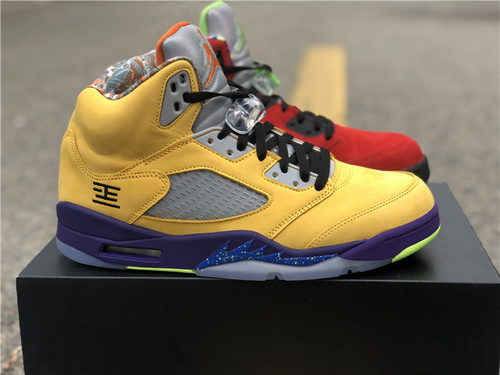 Upgrade_ ultimate version_ Air Jordan 5 _What The_ goods number_ CZ5725-700_ full code shipment 40.5--47.5-400ce767
